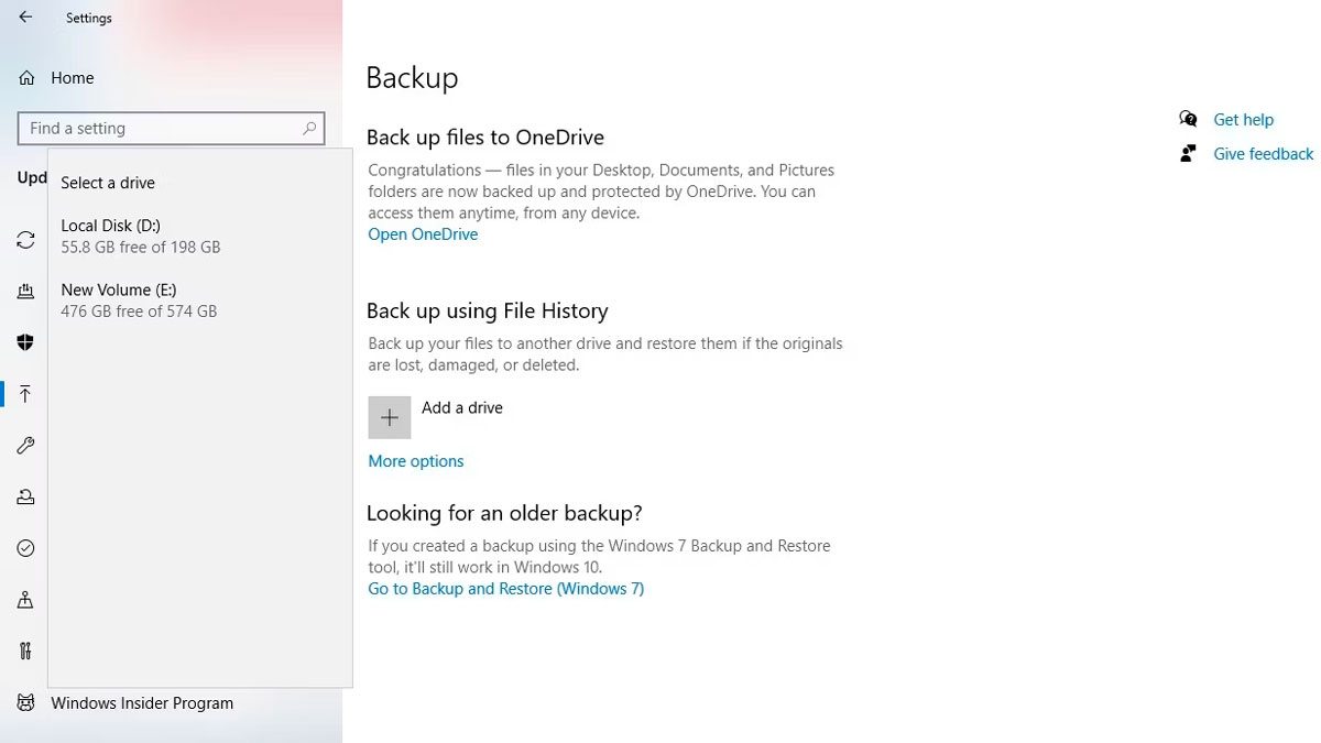 Створіть резервну копію даних