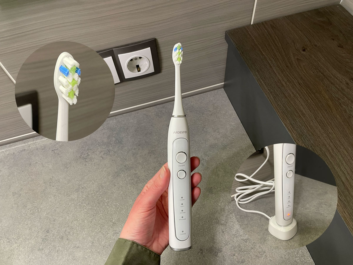 Зарядка електричної зубної щітки Ardesto ETB-113W