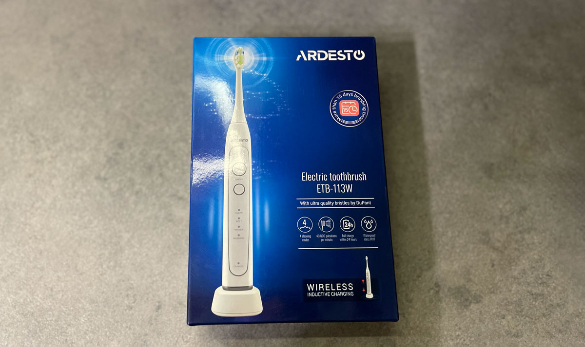 Огляд недорогої електричної зубної щітки Ardesto ETB-113W за 925 грн!