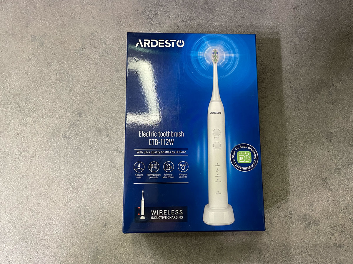 Огляд електричної зубної щітки ARDESTO ETB-112W