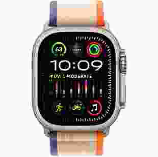 Смарт-годинник Apple Watch Ultra 2 GPS + Cellular 49mm Titanium Case with Orange/Beige Trail Loop - M/L (MRF23)