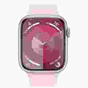 Смарт-годинник Apple Watch Series 9 GPS 45mm Pink Aluminum Case w. Light Pink S. Band - S/M (MR9G3)