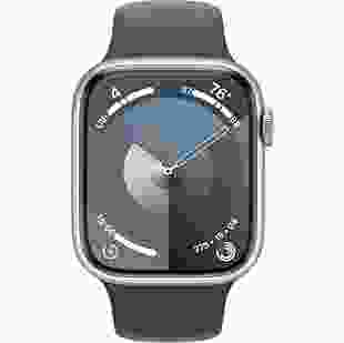 Смарт-годинник Apple Watch Series 9 GPS 41mm Silver Aluminum Case w. Storm Blue S. Band - S/M (MR903)
