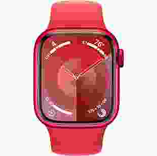 Смарт-годинник Apple Watch Series 9 GPS 41mm PRODUCT RED Alu. Case w. PRODUCT RED Sport Band - S/M (MRXG3)
