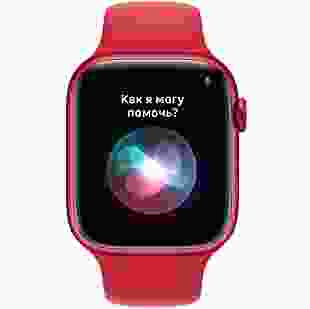 Смарт-годинник Apple Watch Series 7 GPS 41mm (PRODUCT)RED Aluminium Case with (PRODUCT)RED Sport Band (MKN23)