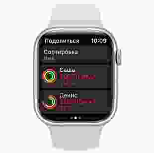 Смарт-годинник Apple Watch Series 7 GPS 41mm Starlight Aluminium Case with Starlight Sport Band (MKMY3)