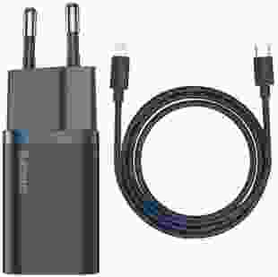 Мережевий зарядний пристрій Baseus Super Si Quick Charger Type-C Lightning 20W Blue (TZCCSUP-B03)