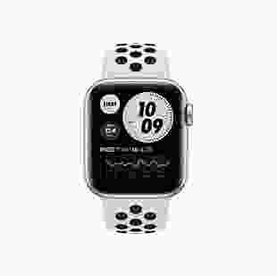 Смарт-годинник Apple Watch SE Nike GPS 40mm Silver Aluminum Case with Pure Platinum/Black Nike Sport Band (MYYD2)
