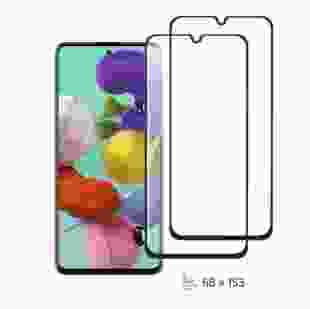 2E Комплект 2 в 1 захисні стекла 2.5D FCFG, black border[2E-G-A51-LT-BB-2IN1]