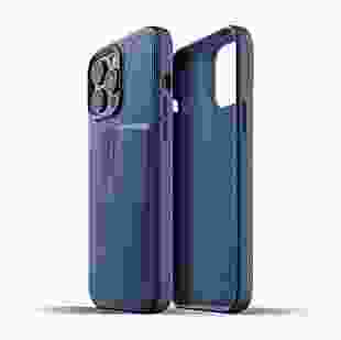 MUJJO Чохол шкіряний для Apple iPhone 13 Pro Max Wallet Full Leather, Monaco Blue