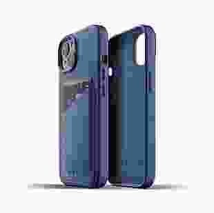 MUJJO Чохол шкіряний для Apple iPhone 13 Wallet Full Leather, Monaco Blue