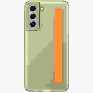 Samsung Чохол Clear Strap Cover для смартфону Galaxy S21 FE (G990) Olive Green