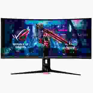 ASUS Монітор LCD 34.1" XG349C HDMI, DP, USB-C, 2xUSB3.0, MM, VA, 3440x1440, 180Hz, 1ms, CURVED, DCI-P3 98%, HDR400, G-SYNC