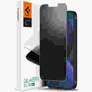 Spigen Захисне скло для Apple Iphone 13 Pro/13 tR Slim HD Transparency Sensor Open (Anti-Glare/Privacy/1P), Black