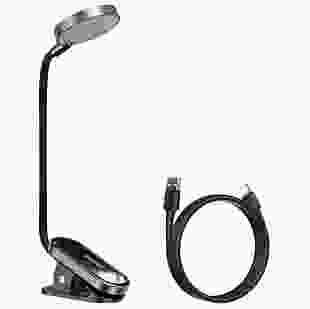 Офісна настільна лампа Baseus Comfort Reading Mini Clip Lamp Dark Gray (DGRAD-0G)