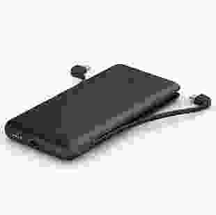 Зовнішній акумулятор (павербанк) Belkin Power Bank 10000mAh 23W integrated cables Black (BPB006BTBLK)