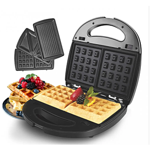 Сендвічниця 4 в 1 Steinberg ST 780 1200W (сендвічниця-гриль-вафельниця-горішниця)