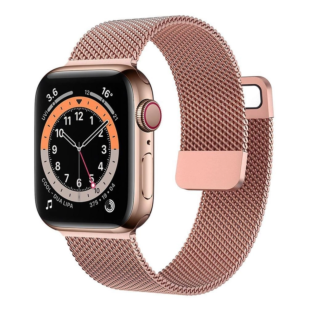Ремінець Milanese Loop Design для Apple watch 38mm/40mm (Rose Gold)