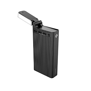 Зовнішній акумулятор (павербанк) Hoco J62 Jove Table Lamp 30000 mAh Black