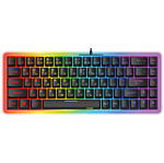Клавіатура дротова ігрова 2E KG345 Gaming RGB USB Transparent